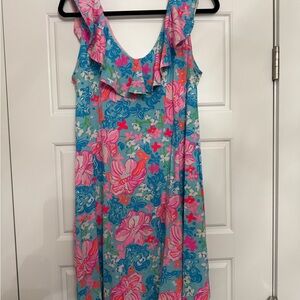 Lily Pulitzer Colorful Floral Cotton Dress